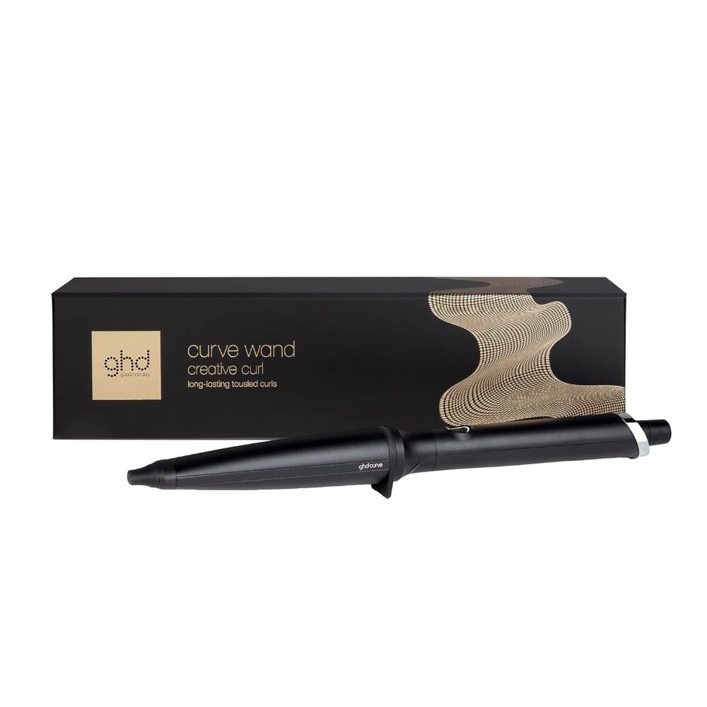GHD Creative Curl Tapered Curling Wand in Black